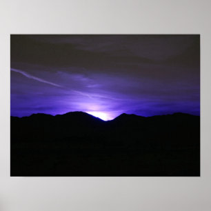 Midnight Blue Sky Poster