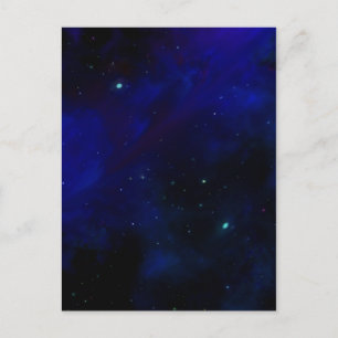 Midnight Blue Sky with Stars Postcard