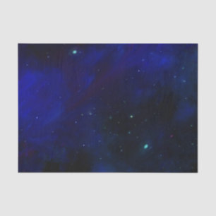Midnight Blue Sky with Stars Tissue Paper