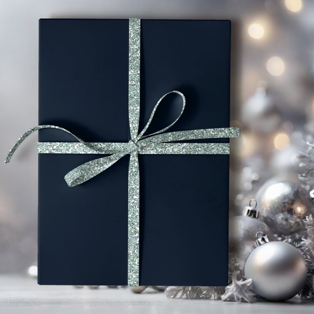 Midnight Blue Solid Wrapping Paper (Creator Uploaded)
