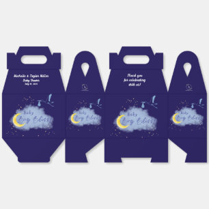 Midnight Blue Starlit Baby Boy Bliss Stork  Favour Box