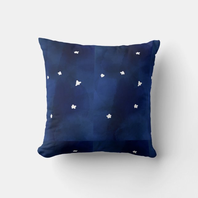 Midnight Blue starry sky Cushion (Front)
