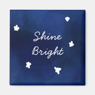 Midnight Blue starry sky Magnet