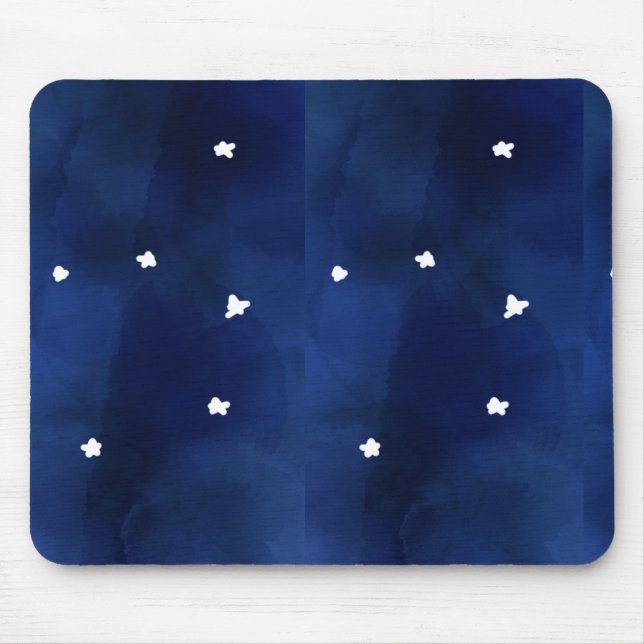 Midnight Blue starry sky Mouse Mat (Front)