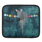 Midnight Blue Zebra  iPad Sleeve