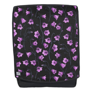 Midnight Bluebells, Harebells, Bellflowers 2 Backpack