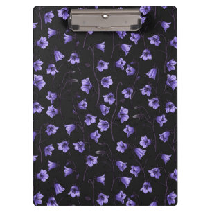 Midnight Bluebells, Harebells, Bellflowers Clipboard