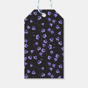 Midnight Bluebells, Harebells, Bellflowers Gift Tags