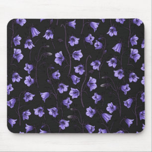 Midnight Bluebells, Harebells, Bellflowers Mouse Mat