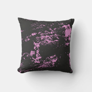 Midnight Blush Abstract Pillow