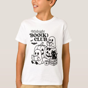 Midnight Boo(k) Club Halloween Ghosts Reading Book T-Shirt