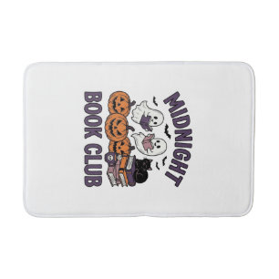 Midnight Book Club Halloween Reading Design_1 Bath Mat
