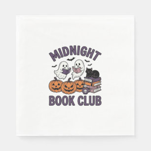 Midnight Book Club Halloween Reading Design_1 Napkin