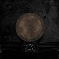 Midnight Bronze Romance | Satiny Grunge Damask