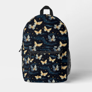 Midnight Butterflies Printed Backpack
