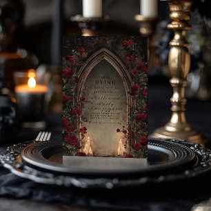 Midnight Cathedral Arch Haunted Gathering Invitation