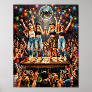 Midnight Celebration Energy Party Poster