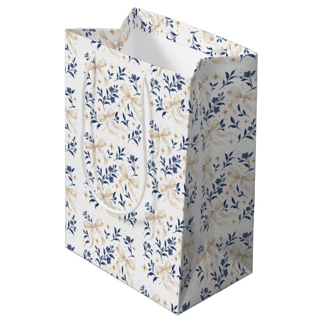 Midnight Celebration Medium Gift Bag (Back Angled)