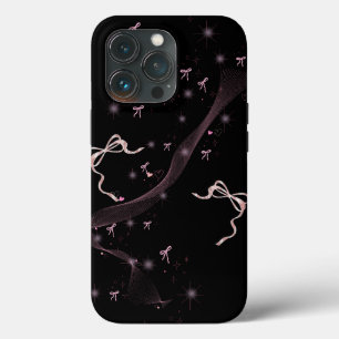 Midnight Celestial Black & Golden Helix Phone Case