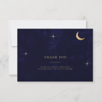 Midnight Celestial Gold Moon Stars Photo Wedding