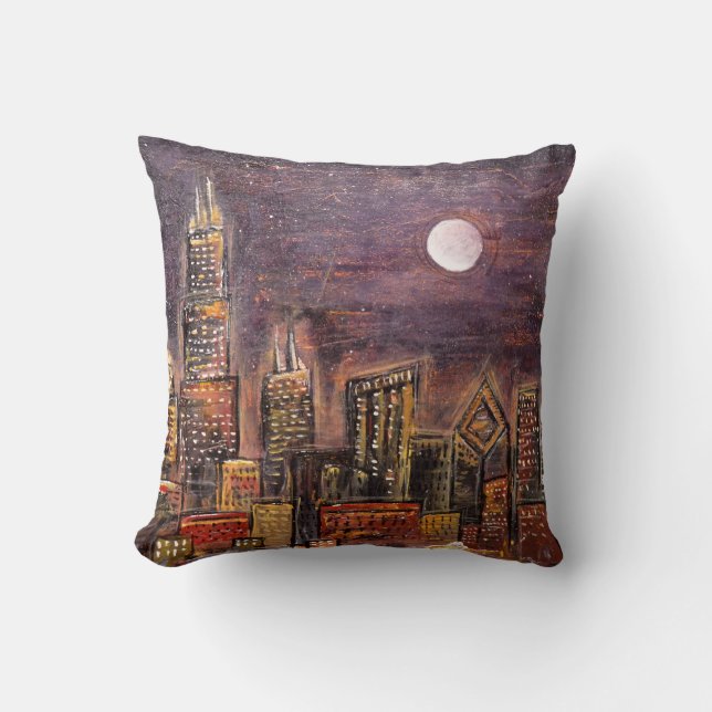 Midnight Chicago © Cushion (Front)