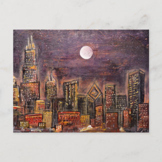 Midnight Chicago © Postcard