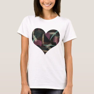 Midnight Circus Abstract Heart Shape T-Shirt