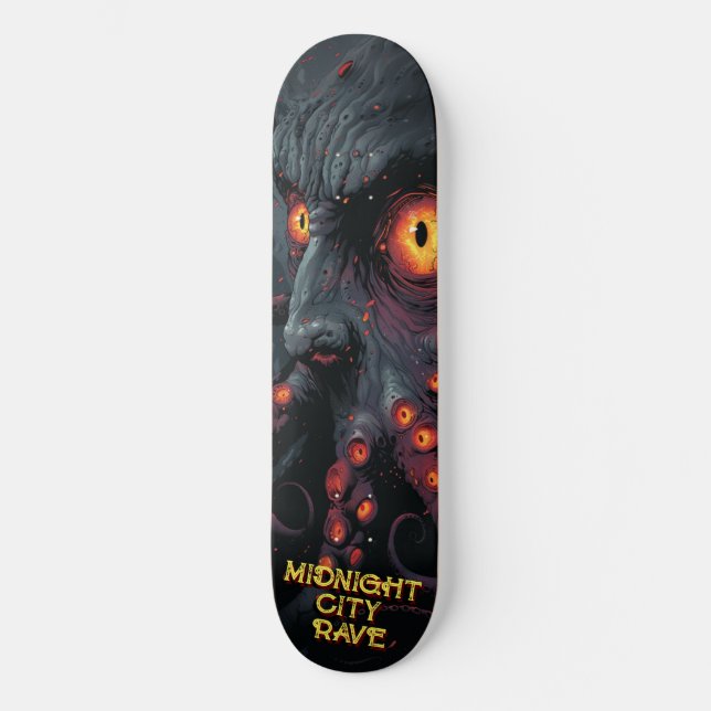Midnight City rave creature Skateboard (Front)