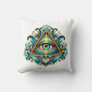 Midnight Compass Eye Cushion