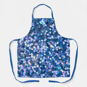 Midnight Confetti Shimmer Apron
