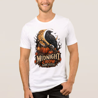Midnight Crow Society Gothic Halloween Raven Tri-Blend Shirt