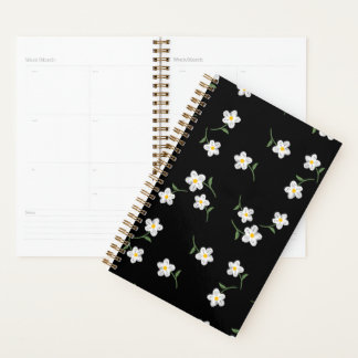 Midnight Daisy Daily Planner | Elegant Floral