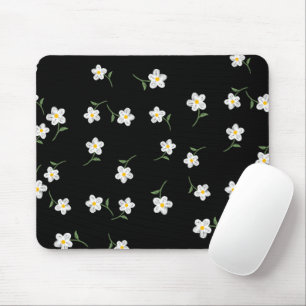 Midnight Daisy Floral Mouse Pad