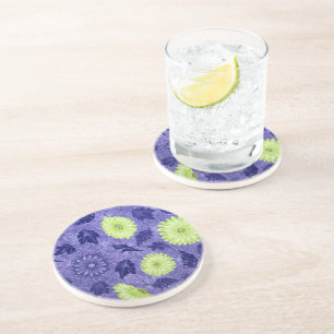 Midnight Daisy Garden Coaster