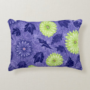 Midnight Daisy Garden Decorative Cushion