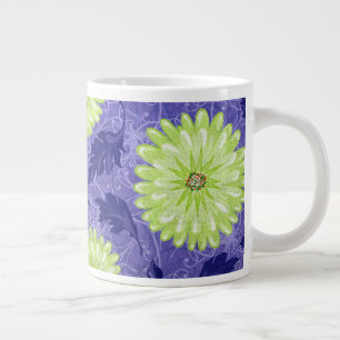 Midnight Daisy Garden Large Coffee Mug