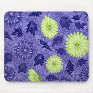 Midnight Daisy Garden Mouse Mat