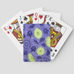 Midnight Daisy Garden Playing Cards