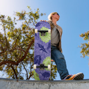 Midnight Daisy Garden Skateboard