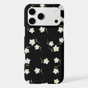 Midnight Daisy Phone Case Elegant Floral Pattern