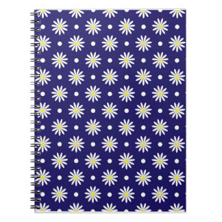 Midnight Daisy Spiral Notebook