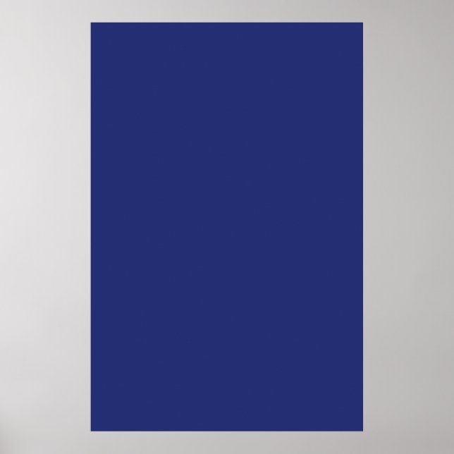 Midnight Dark Blue Personalized Navy Background Poster (Front)