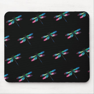 Midnight Dragonflies Mouse Mat