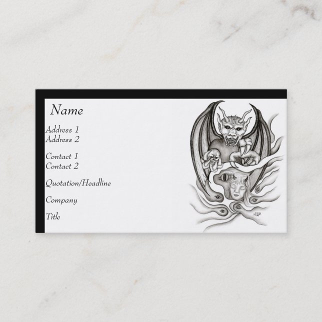 Midnight Dream - Devils Business Card (Front)