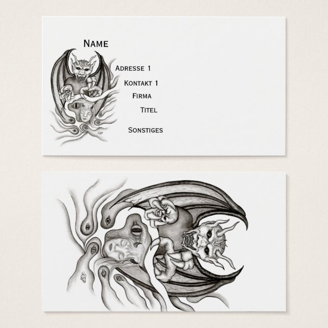 Midnight Dream - Devils in Tattoo-style (Front & Back)