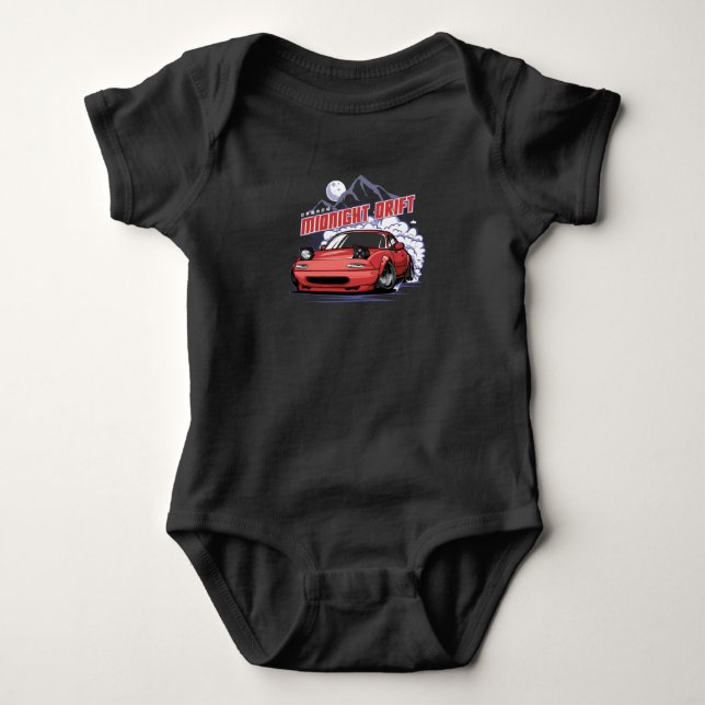 Midnight Drift Baby Bodysuit (Front)