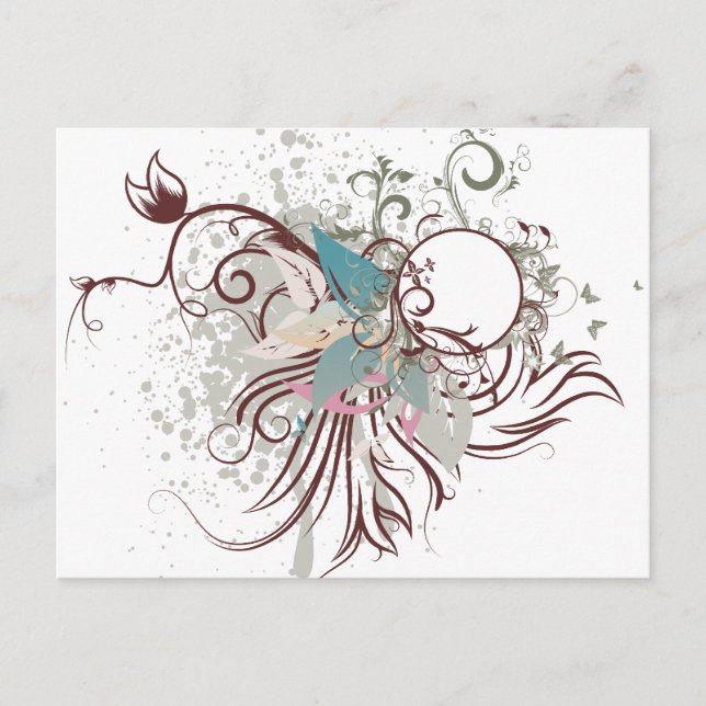 midnight elegance vector postcard (Front)