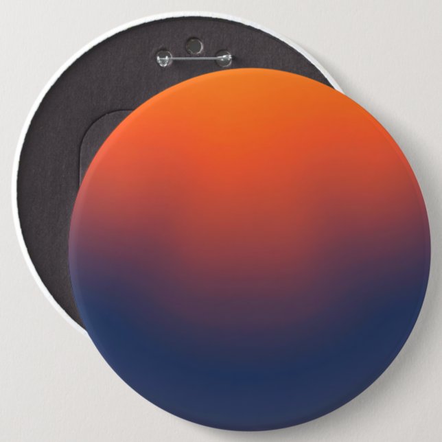 Midnight Ember Gradient 6 Cm Round Badge (Front & Back)