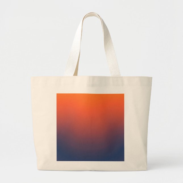 Midnight Ember Gradient Large Tote Bag (Front)