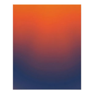 Midnight Ember Gradient Poster